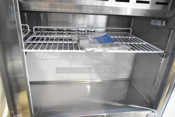 2024 Avantco 178APT60MHC stainless steel prep table interior with wire shelf, clean condition, includes instruction manual.