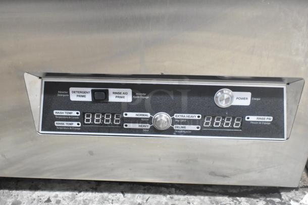 BRAND NEW 2024 Noble Wareforce UH30-FND dishwasher control panel, stainless steel, high-temp, 208/230V, scratch and dent condition.