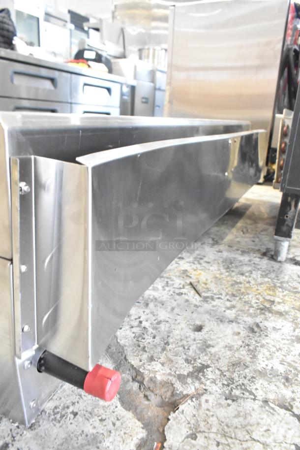 BRAND NEW Cooking Performance Group 351GTUCPG48L stainless steel countertop propane griddle. 120,000 BTU, chrome top.