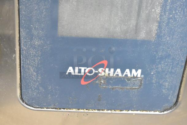 2018 Alto Shaam CTP10-10E commercial electric combi convection oven, stainless steel, 208-240V, 3 phase, visible logo.