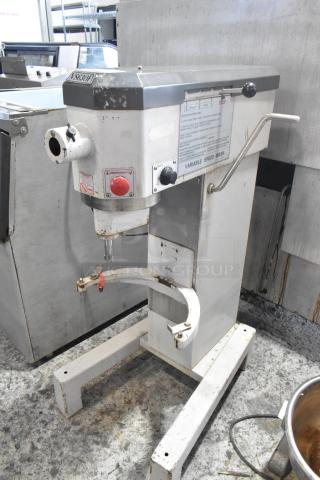 Bakers Aid BA 630F 30 Quart Planetary Dough Mixer, metal, floor style. Features: 120 volts, 1 phase, visible wear.
