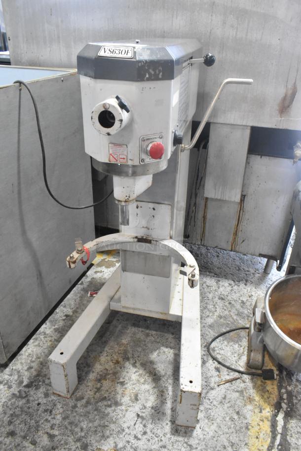 Bakers Aid BA 630F 30-quart planetary dough mixer, commercial floor style, metal, 120V, 1 phase, visible wear, VS630F label.