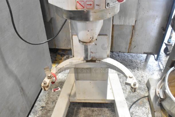 Bakers Aid BA 630F 30 Quart Metal Dough Mixer, showing wear. 120 Volts, 1 Phase, control panel visible.