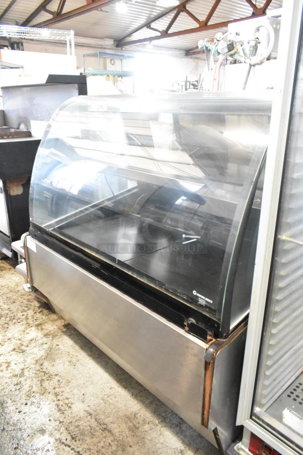 Structural Concepts RDG4848R metal refrigerated display case, floor style, glass front, 120V, 1 phase, commercial use.