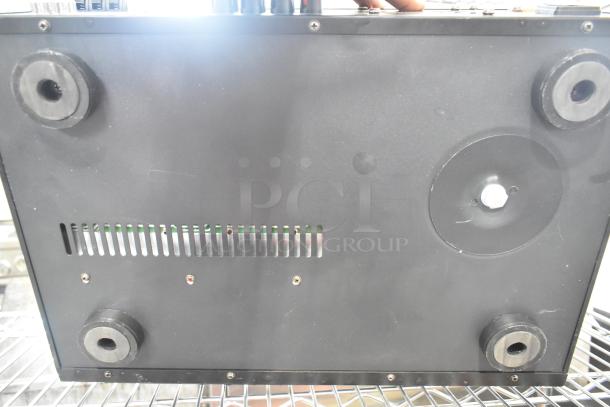 Bottom view of the Pyle PT390BTU Bluetooth Stereo Receiver showing rubber feet and ventilation slots.