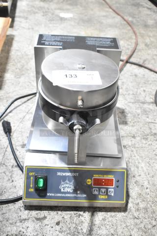 Carnival King 382WBM13DGT Belgian Waffle Maker, stainless steel, digital timer, temperature controls, brand new.