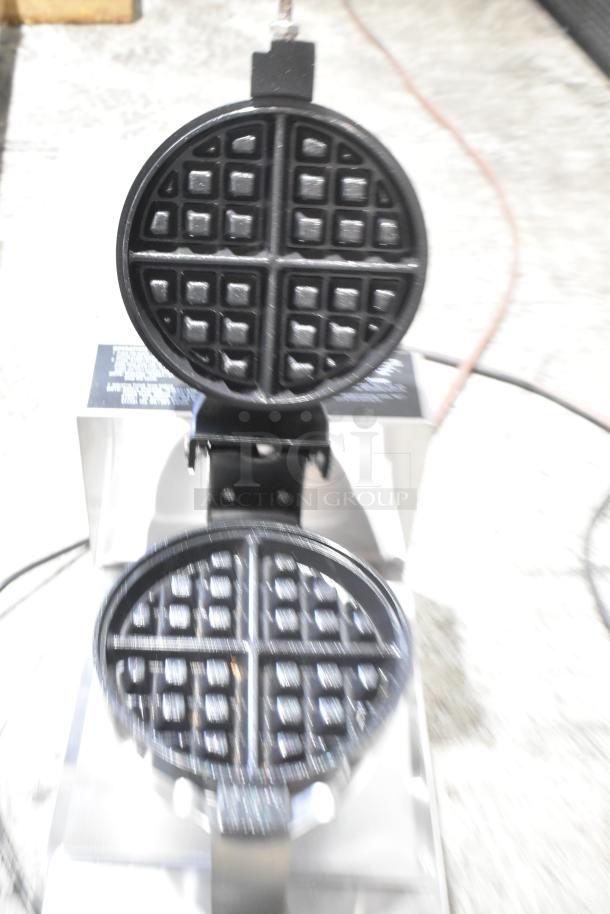 BRAND NEW Carnival King 382WBM13DGT Belgian Waffle Maker, stainless steel, non-stick, digital timer, temperature controls.