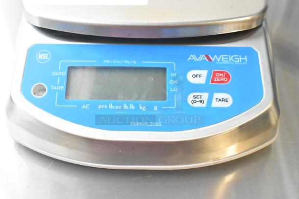 Brand new AvaWeigh 334WPC30SS 30 lb. IP68 waterproof digital scale, scratch and dent, NSF certified.