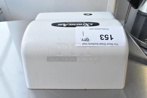 BRAND NEW American Dryer GXT9-M ExtremeAir hand dryer, steel white cover, 100/240 volts, with minor scratches.