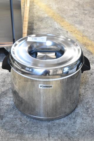 Brand new Zojirushi RDS-600 Sushi Rice Container, stainless steel, 66 cup capacity, minor scratch and dent, model RDS-600.