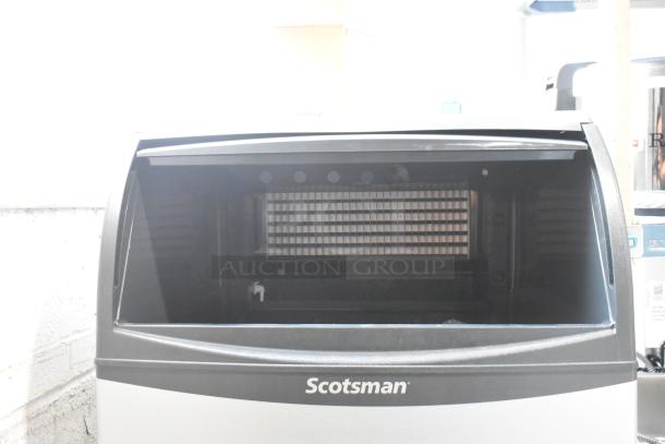 Brand new 2024 Scotsman UC2024SA-1A stainless steel undercounter ice machine, scratches and dents, 227 lb capacity, 115V.
