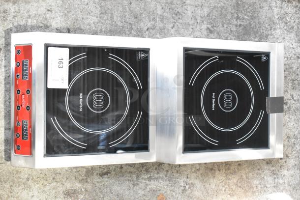 Avantco 177IC35SU Stainless Steel Double Step-Up Induction Range, brand new, 2024 model, 208-240V, 1 Phase, minor scratches.