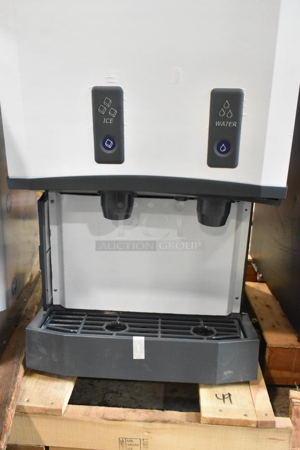 Brand new Scotsman HID525AB-1A stainless steel countertop ice machine and water dispenser, 25 lb. bin, scratch and dent.