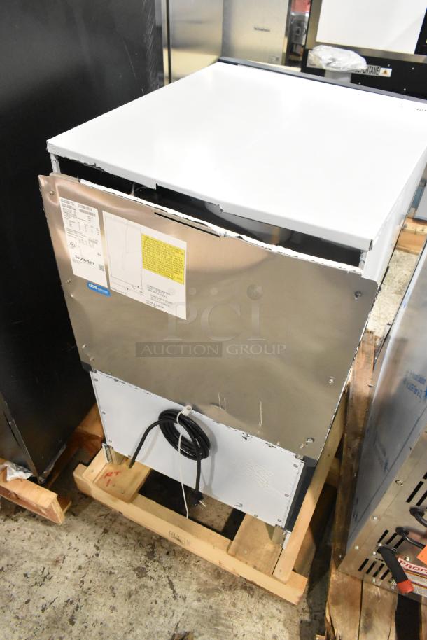 BRAND NEW 2025 Scotsman HID525AB-1A ice machine, stainless steel, scratch and dent, push button dispensing, 25 lb bin.