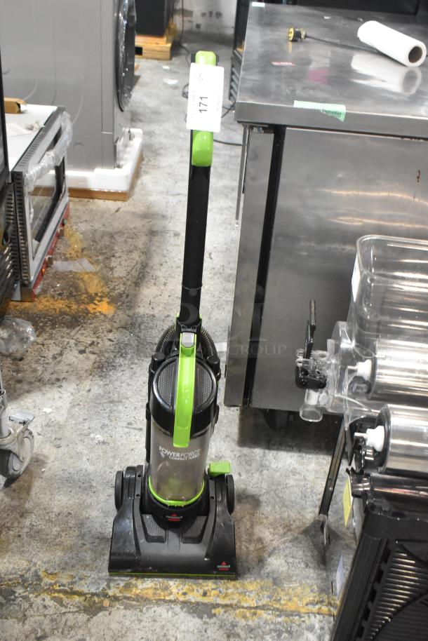 Brand new Bissell 2690 Power Force Compact Turbo Bagless Vacuum, 120 Volts, 1 Phase. Scratch and dent condition.
