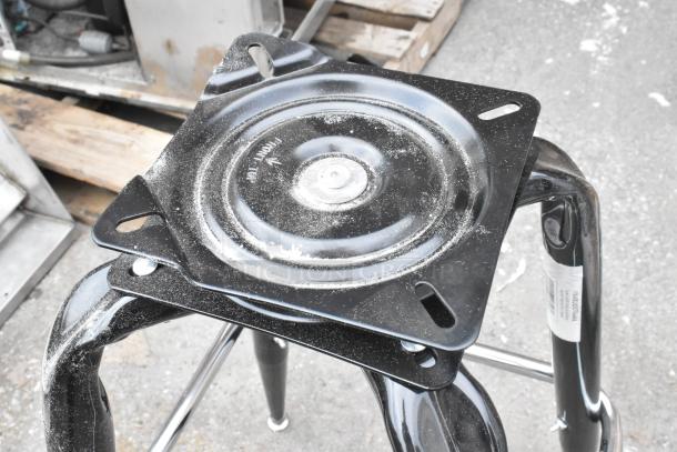 16 Lancaster Table & Seating 164BUCKFRAME barstool frames, brand new, some scratch and dent, industrial black metal finish.