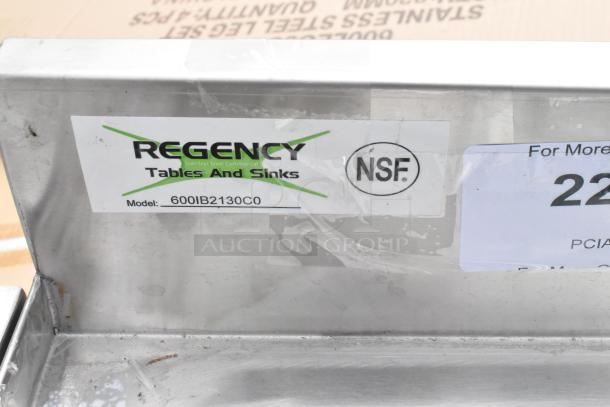 BRAND NEW Scratch and Dent Regency 21"x30" Ice Bin with 10 Circuit Cold Plate, NSF approved, Model 600IB2130C0.