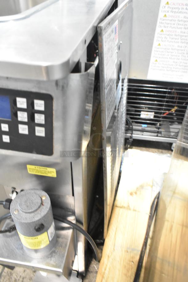 Stoelting SF121-38I2 stainless steel 2-flavor with twist soft serve machine, air-cooled, 208-240V, 1 phase, commercial use.