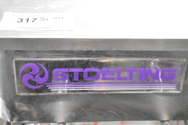 Stoelting SF121-38I2 stainless steel soft serve machine, countertop, 2 flavors plus twist, air-cooled, 208-240V, 1 phase.