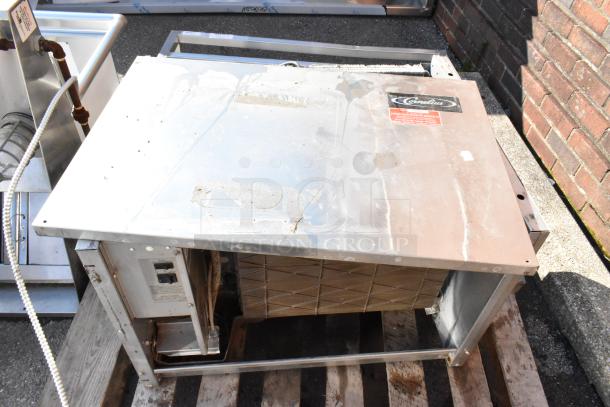 Cornelius CCM0530AH1 metal commercial ice head, 115 volts, 1 phase. Used condition with visible wear.