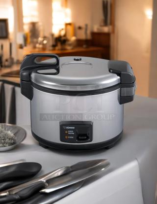 Zojirushi NYC-36 20-cup electric rice cooker, stainless steel; fully tested, working, in excellent condition.