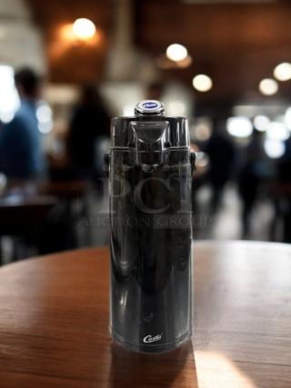 Wilbur Curtis Thermal Dispenser Air Pot, model TLXA2203S000, 2.2L, black, stainless steel liner, excellent condition.