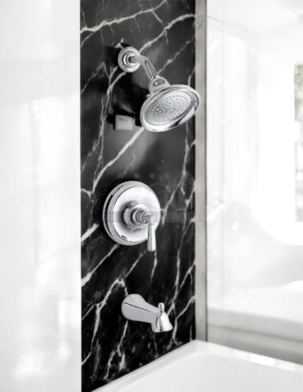Brand new Kohler Bancroft shower trim set, model K-TS10581-4-CP, polished chrome finish.