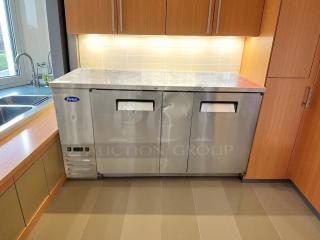 Atosa SBB69GRAUS1 69" back bar cooler with double solid doors, stainless steel interior/exterior, tested and working.