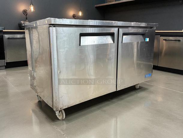 Turbo Air MUR-60-N 60in stainless steel undercounter cooler, 15.5cf, 115v, great condition, tested and working.