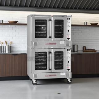 Southbend PCE22S/TD gas convection oven, double deck, platinum standard depth, great condition, tested & working.
