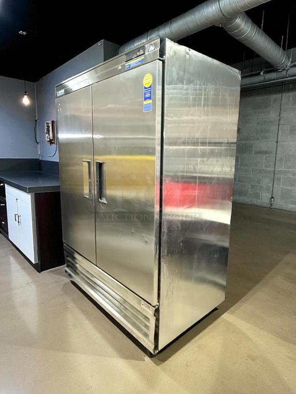 Everest EBR2 54-1/8" two-door reach-in refrigerator, stainless steel, 50 cubic feet, NSF certified, great condition.