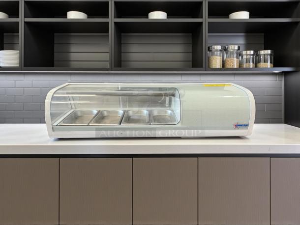 Omcan RS-CN-0042-S 46-inch sushi showcase, 42L capacity, tested and working condition, model 39553, 115v.