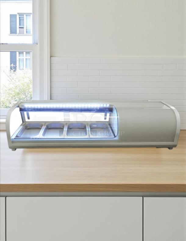 Omcan RS-CN-0042-S 46" sushi showcase, 42L capacity, model 39553, 115v, tested & working, excellent condition.