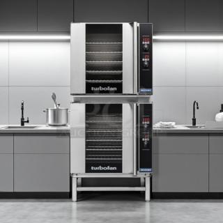 Turbo Fan E32MS double deck electric convection oven, half size, 208V, 1 phase. Great condition, tested and working.