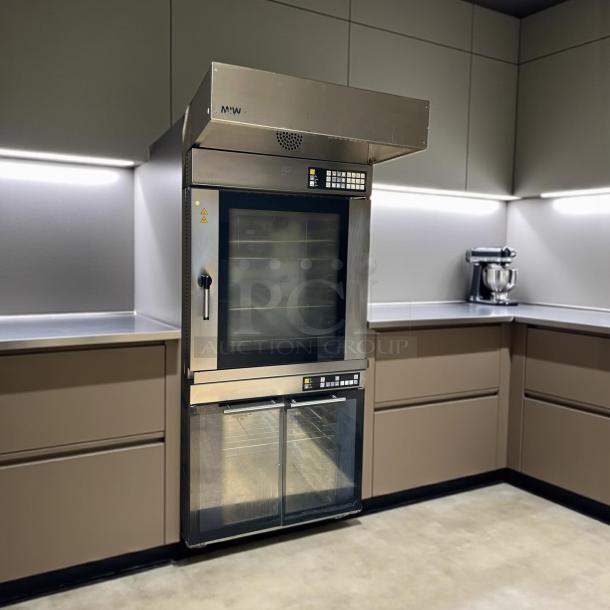 MIWE aero e+ EC 8.1826 electric convection oven in stainless steel, 208V 3PH, tested and working condition, digital controls.