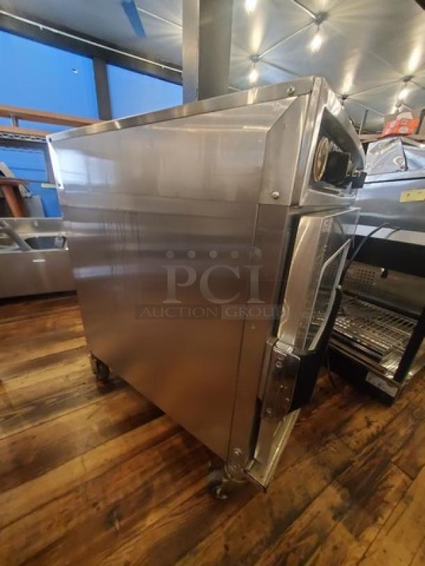 Alto Shaam 767-SK Undercounter Cook and Hold Smoker Oven, stainless steel, on casters, excellent condition.