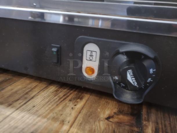 Vollrath FMA7036 Hot Food Cabinet, black, visible control dial and indicator light, 120V, 1440W, good condition.