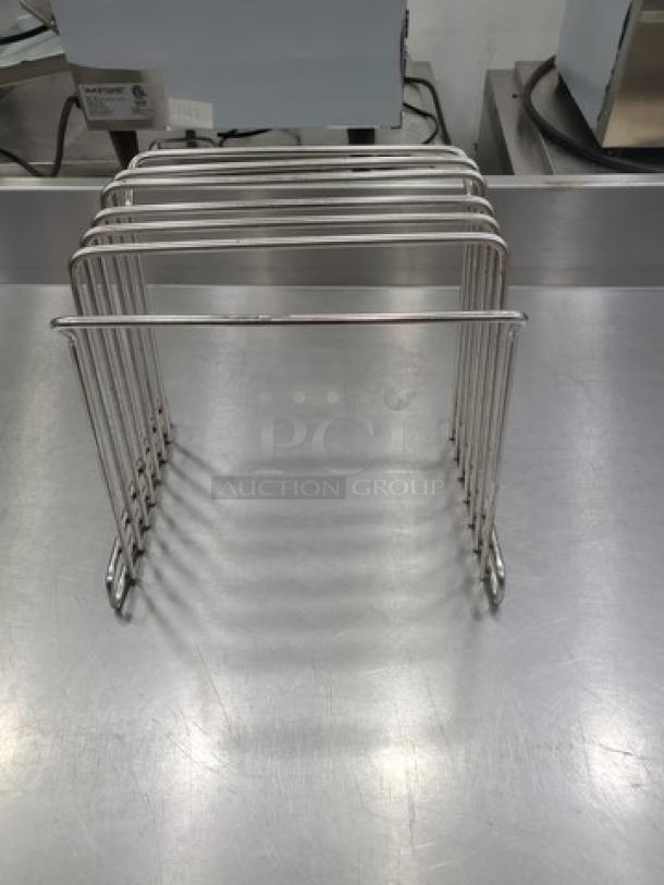 Kolor-Cut Storage Stand, steel, grid design, excellent condition, ideal for organized storage solutions.