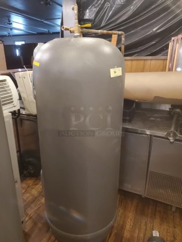 Marathon Heavy Duty 85 Gallon Electric Water Heater, Model MHD85245, non-metallic, tall, in used condition.