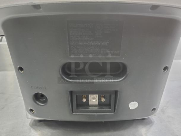 Farberware 103736 Countertop Fryer back view. Features input port, reset button, and visible label with model details.