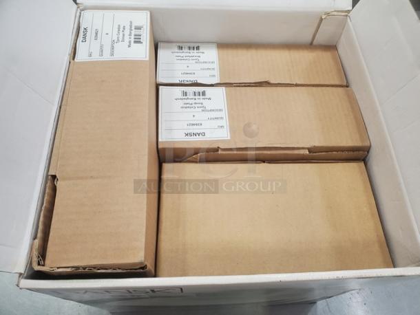 Dansk Celadon 16 piece set in original packaging, unopened, labeled boxes inside a larger box.