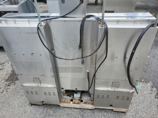 Frymaster Electric Fryer Model FH22BLCSC, 480V, 60 Hz, 3 PH, stainless steel, visible control panel; used condition.