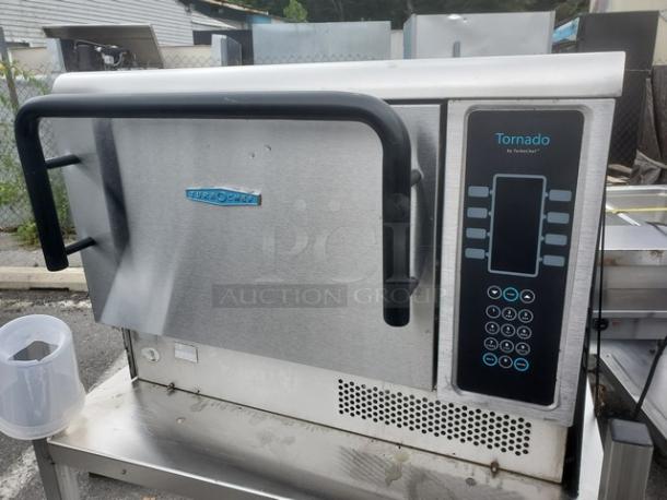 Turbochef Tornado NGCD6 high-speed convection oven, stainless steel, digital controls, and logo plate.