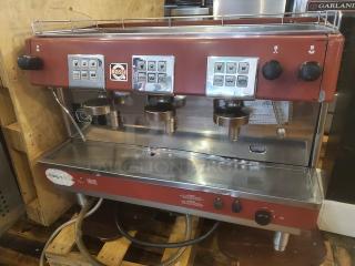 Brasilia Rossi Espresso Coffee Machine 3 Group. 230V, 60 Hz, 2 PH - Item #1200633