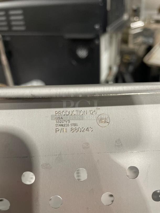 Stainless steel perforated pan, Production 125th Model 880243, NSF certified, used for hotel/steamtable.