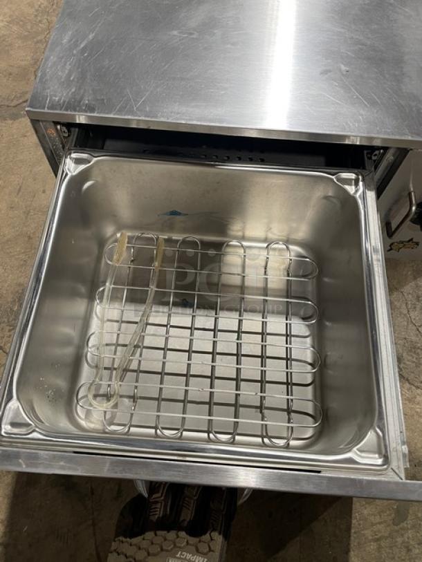 Star SST-25 countertop bun warming drawer, stainless steel, electric, 120V, single drawer, excellent condition, SN 0013668.