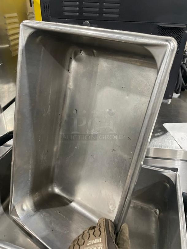Vollrath Super Pan V Series stainless steel hotel pan, model 30062, in good condition. Commercial-grade, durable.