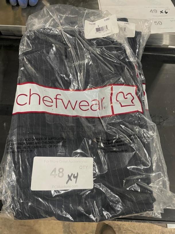 Brand new Chef Wear chef's pants, in original packaging, size 48, set of four.