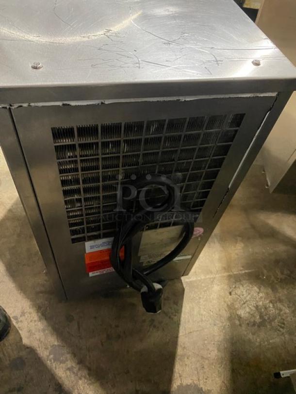 Carpigiani Lab 100B commercial stainless steel countertop ice cream freezer. Model LB100B, 4 Qt capacity, 208V, 1 Phase.