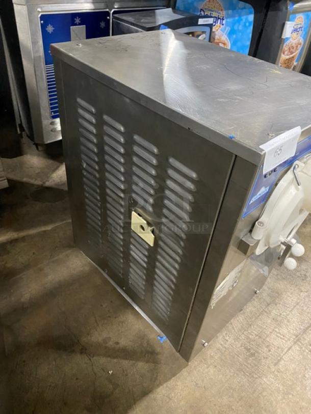 Carpigiani LB100B ice cream batch freezer, 4 qt, stainless steel, electric, air-cooled, good condition, 208V, SN: IC23673.